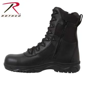 8 Inch Forced Entry Tactical Boot With Side Zipper & Composite Toe