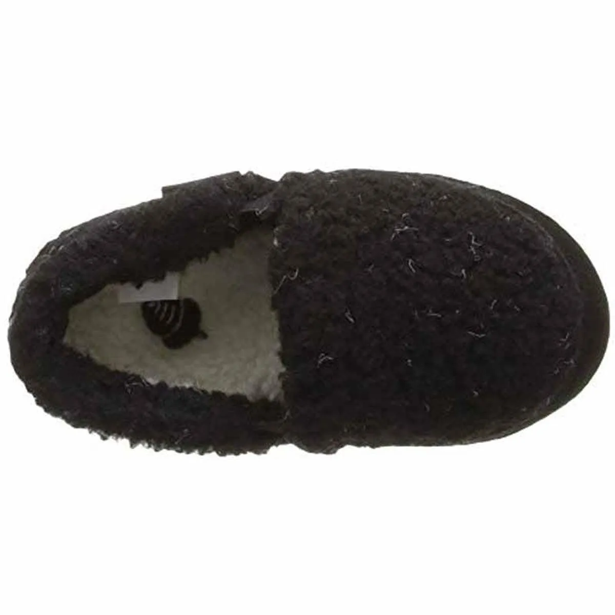 Acorn Kids' Slipperss - Colby Gore Moccasins, Black Berber, K1/2 | A10036ACE1-2