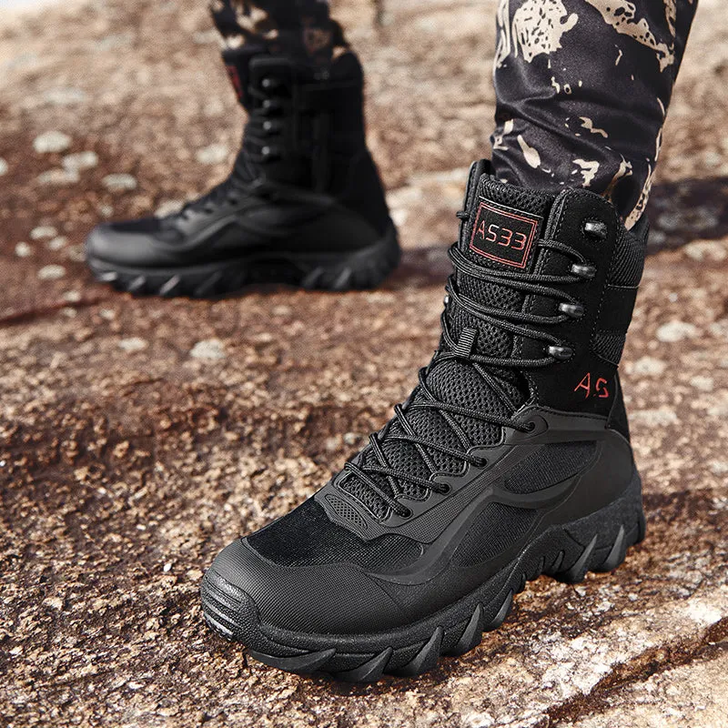 Army Combo Tactical Shoes Side Zip Military Boots | 6671