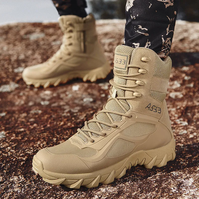 Army Combo Tactical Shoes Side Zip Military Boots | 6671