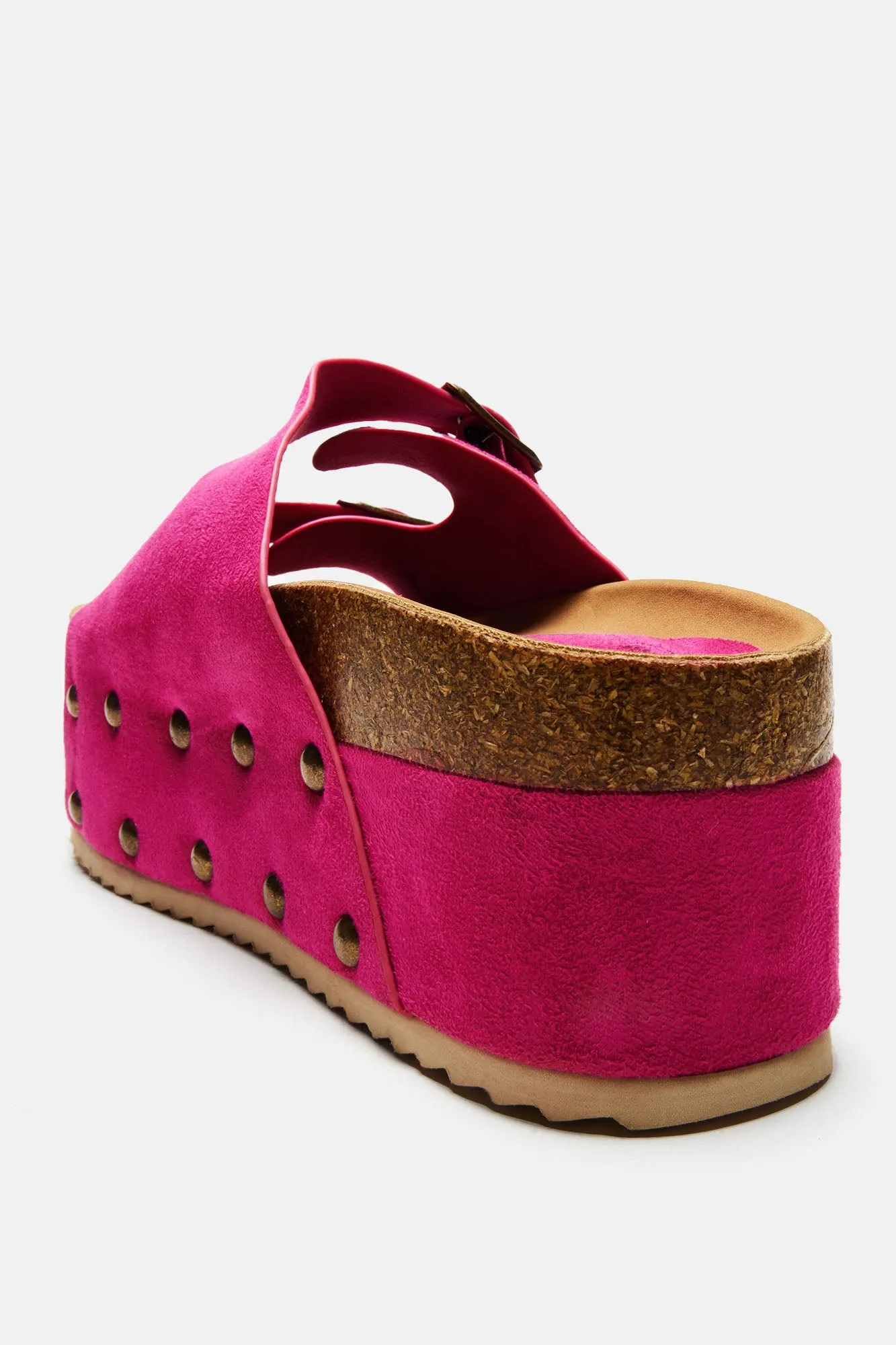 Aryanna Platform Slides - Pink