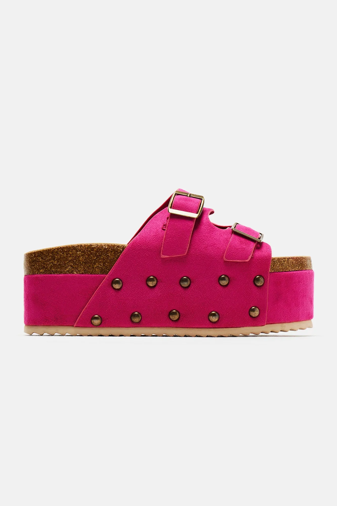 Aryanna Platform Slides - Pink