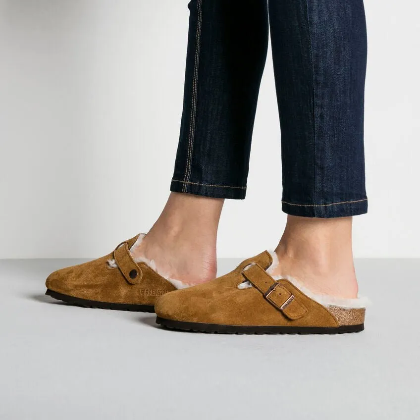 Birkenstock Boston Shearling - Mink Suede