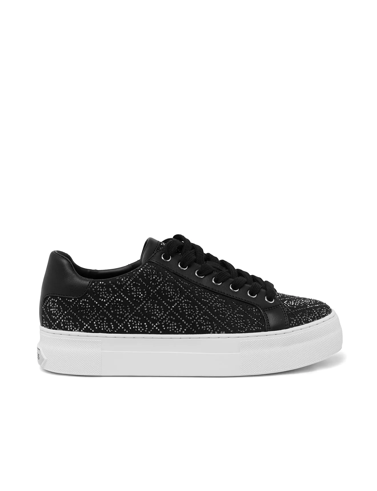 Black Gelsen Rhinestone Low Top Sneakers