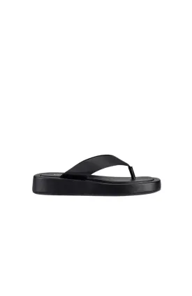 Bouncer II Flatform Thongs Black Smooth