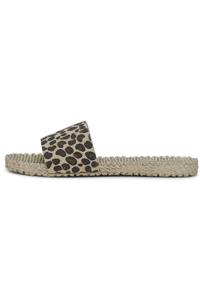 Cheri0190Gl | Platin | Slip on sandaler fra Ilse Jacobsen