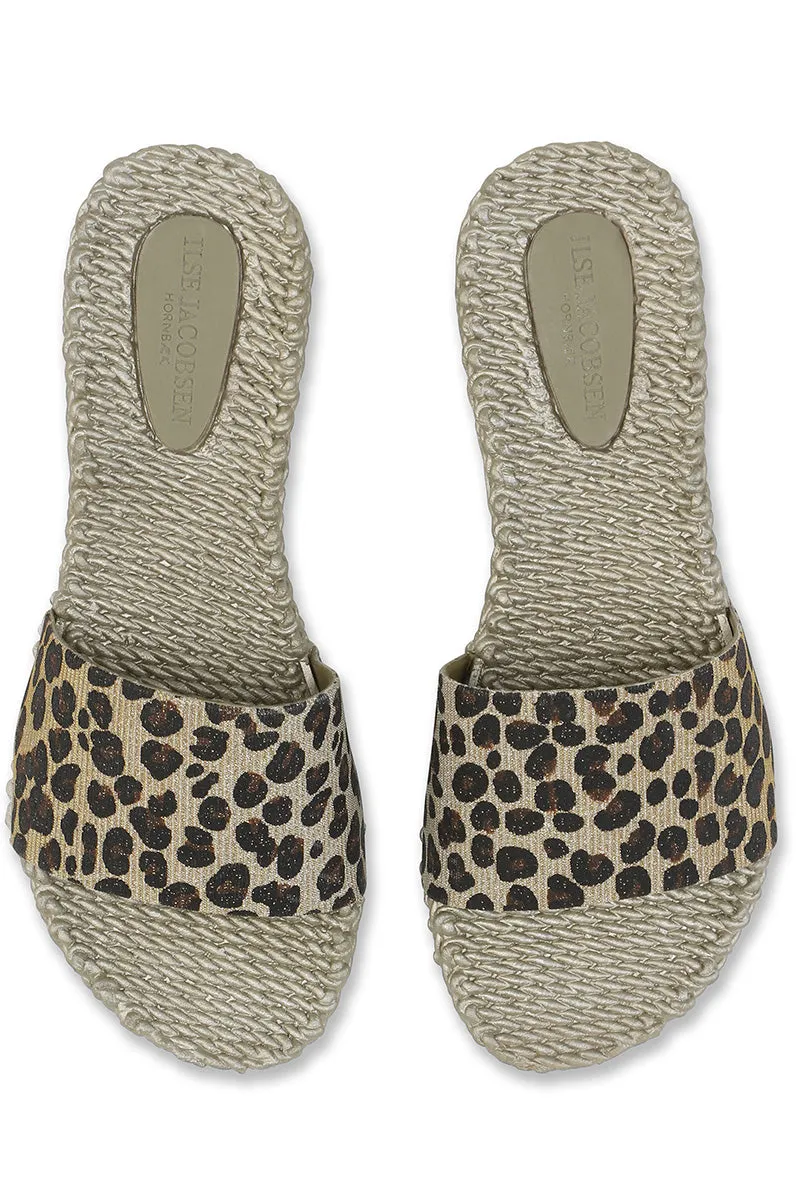 Cheri0190Gl | Platin | Slip on sandaler fra Ilse Jacobsen