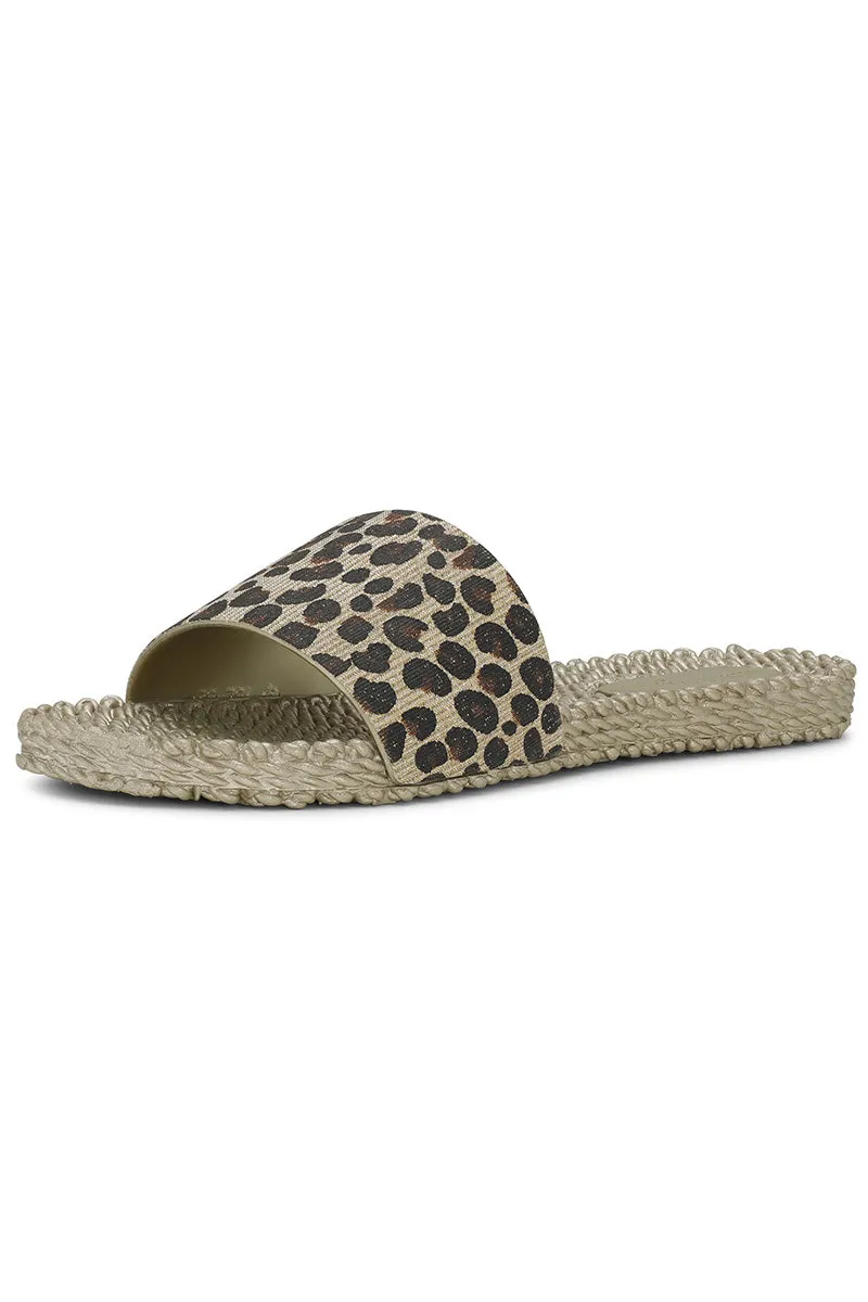 Cheri0190Gl | Platin | Slip on sandaler fra Ilse Jacobsen