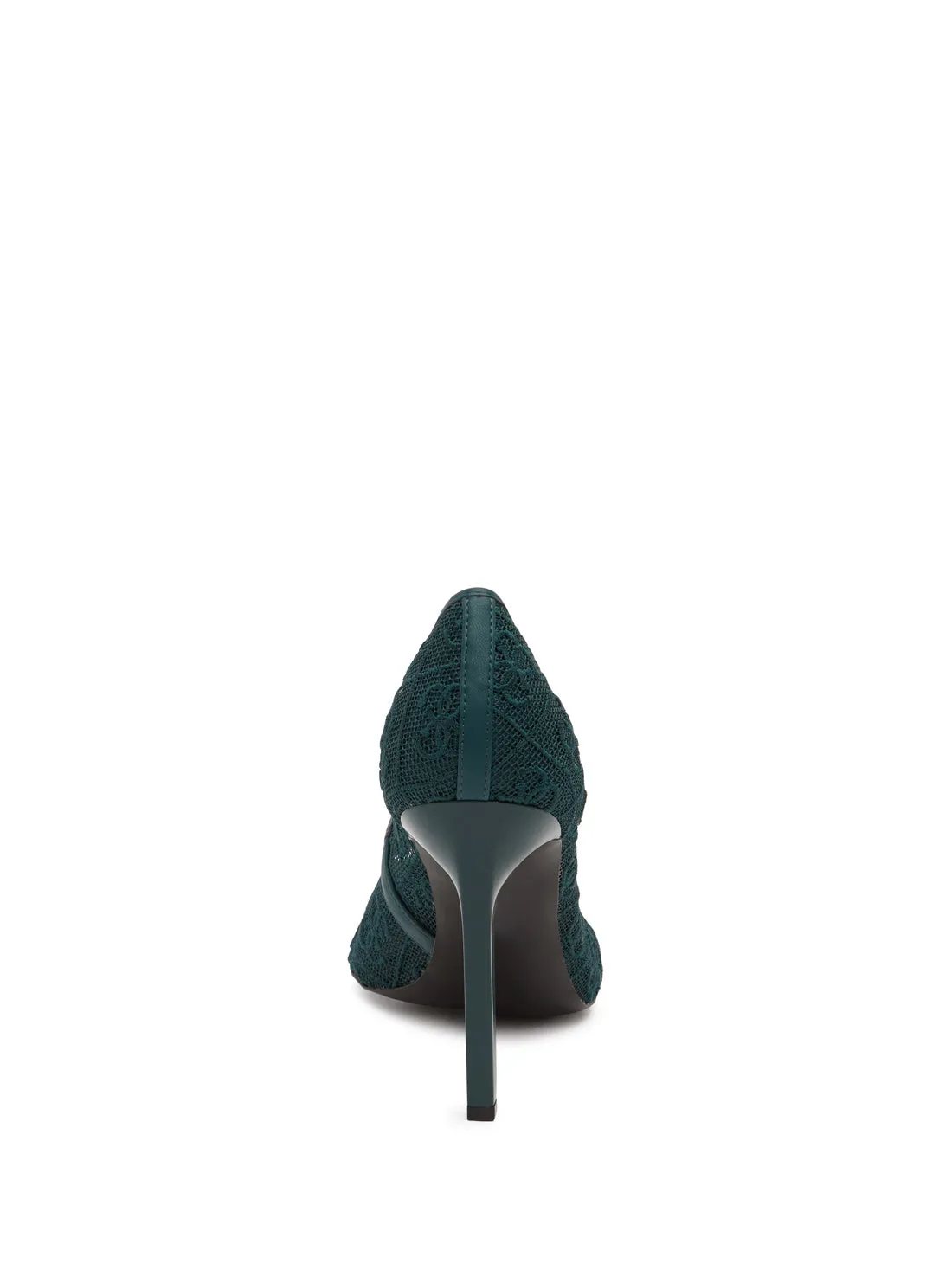 Green Seannay Logo Pumps