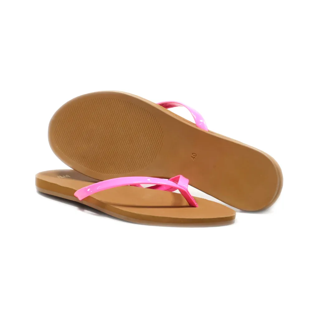 H&M Flip Flops Latex Pink Colour For Women