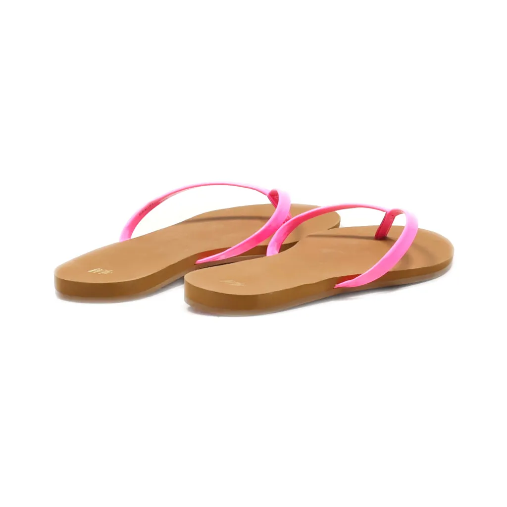 H&M Flip Flops Latex Pink Colour For Women