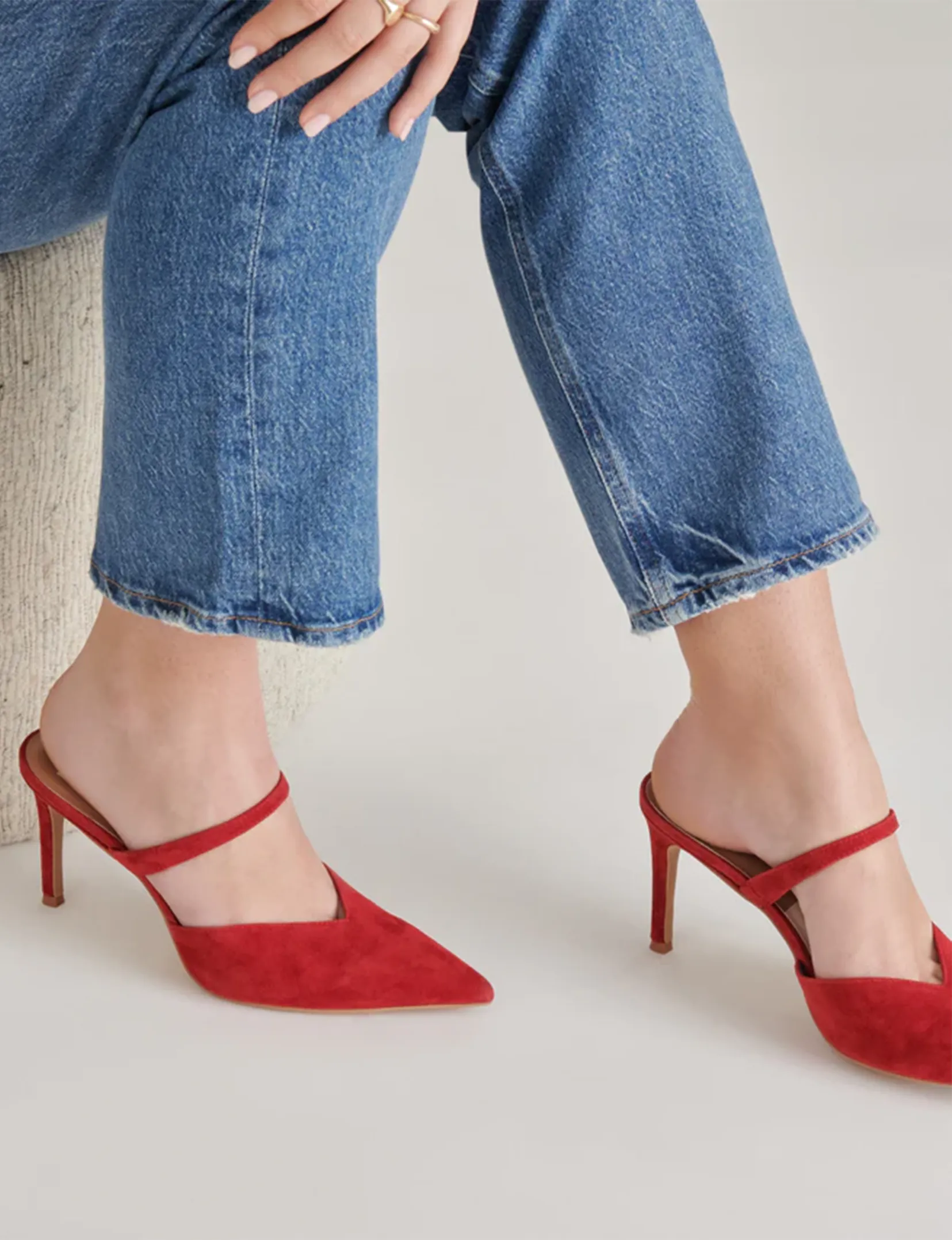 Kanika High Heel, Crimson Suede