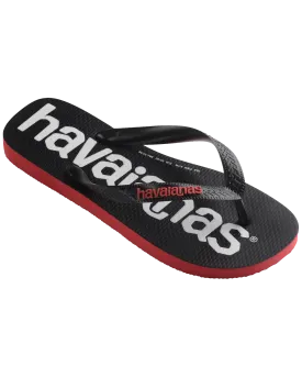 Logomania 2 Flip Flops in Ruby Red