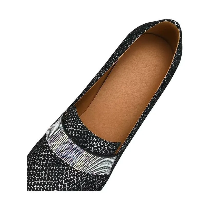 Luxe Exotic Cow Leather Slip-on Heels