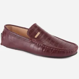 MEN "ROMAN" SLIP ON LEATHER MOCCASINS