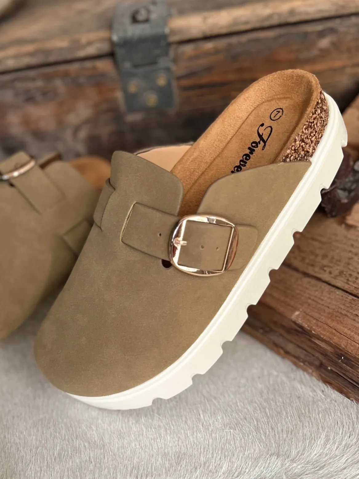 On Top Of The World Clogs- Taupe