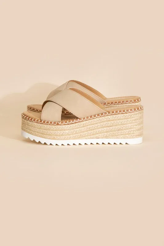 Platform Slide Sandals