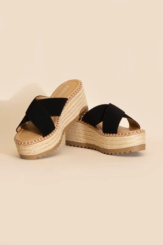 Platform Slide Sandals