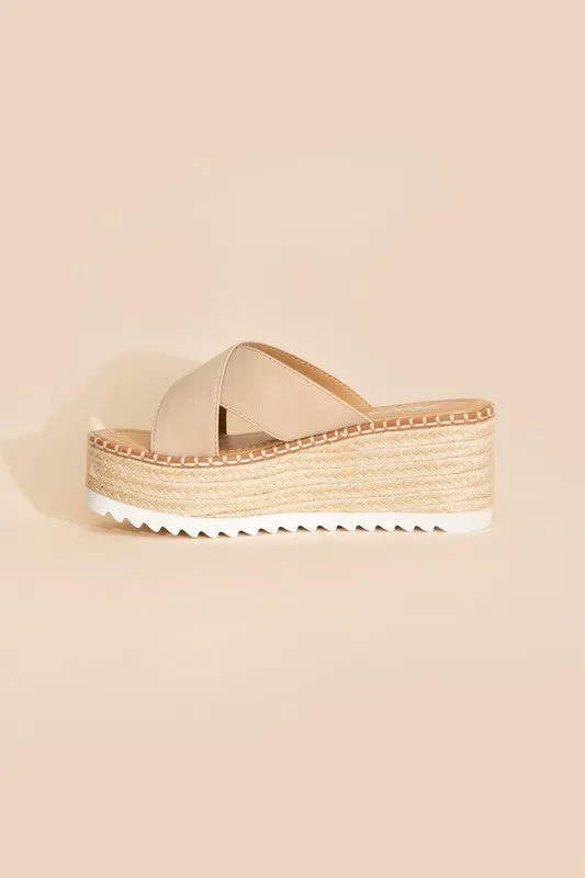 Platform Slide Sandals