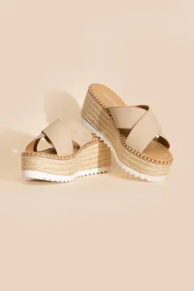 Platform Slide Sandals