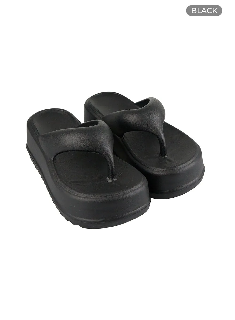 Platform Thong Slides OU418