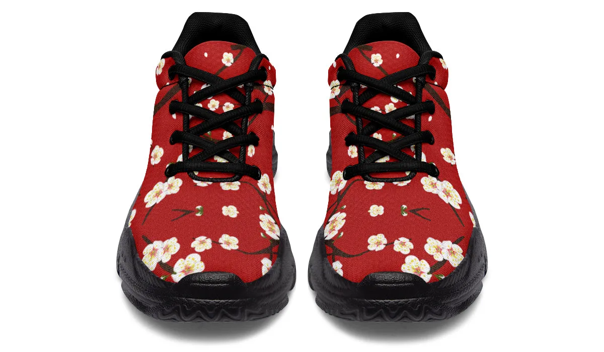 Plum Blossoms Chunky Sneakers