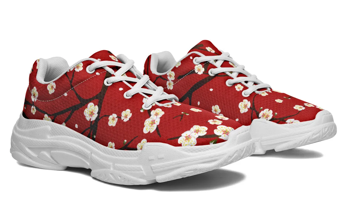 Plum Blossoms Chunky Sneakers