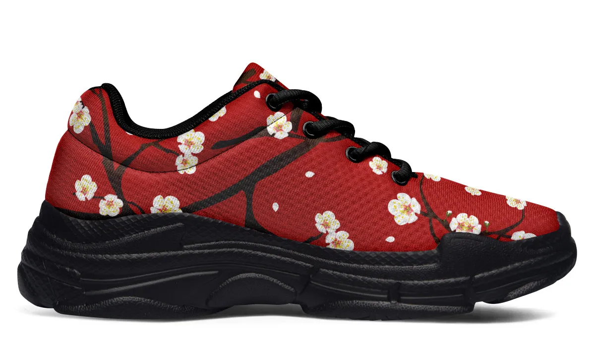 Plum Blossoms Chunky Sneakers