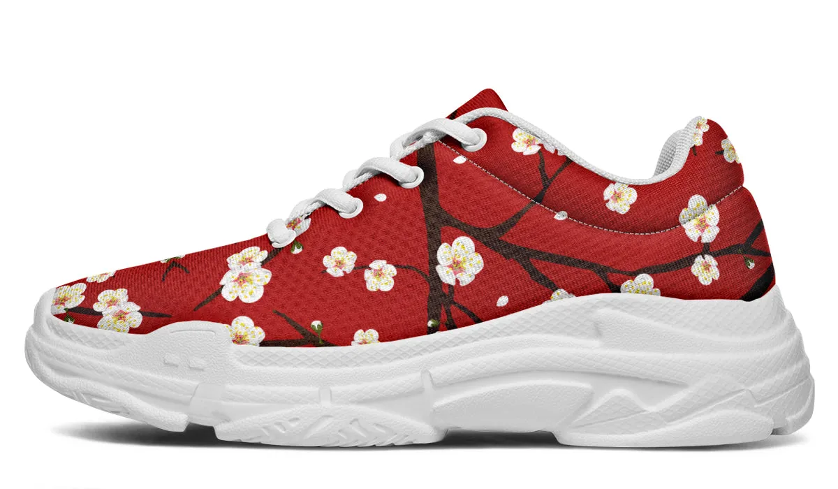 Plum Blossoms Chunky Sneakers