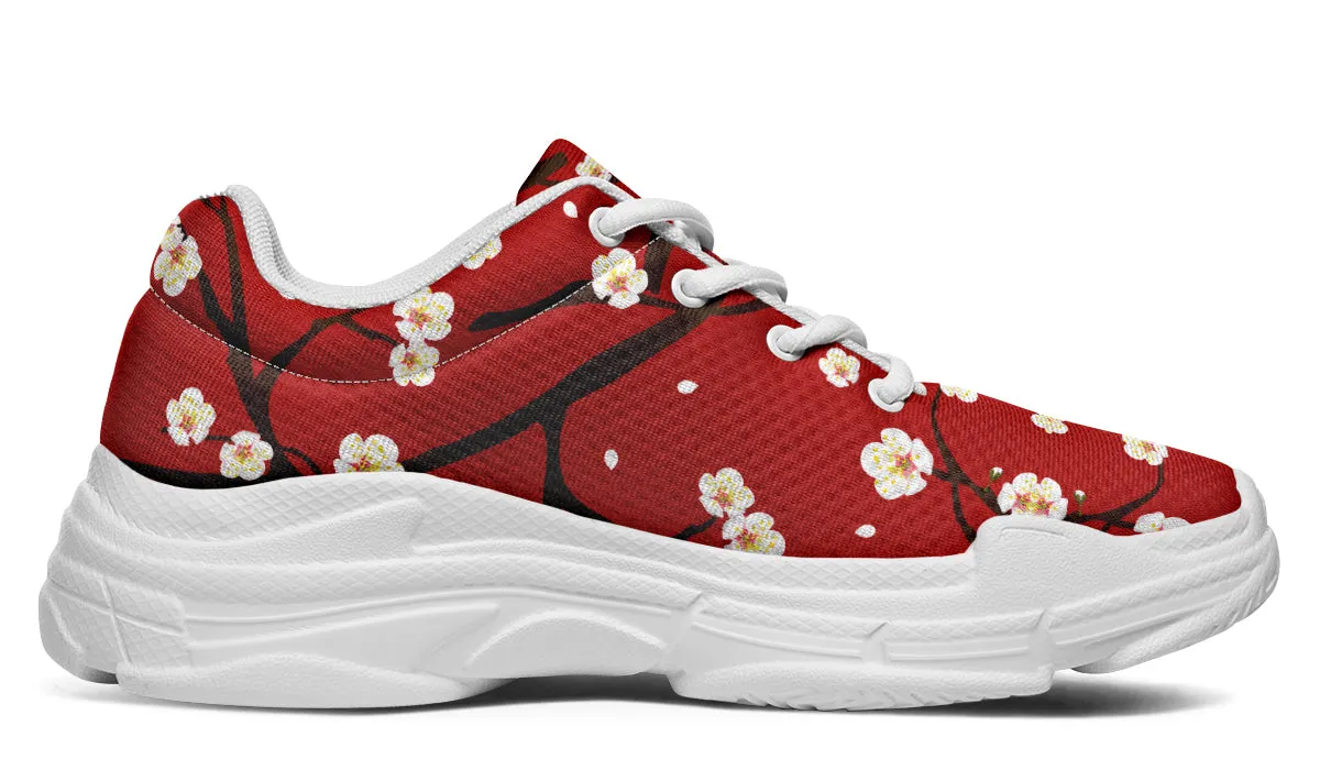 Plum Blossoms Chunky Sneakers