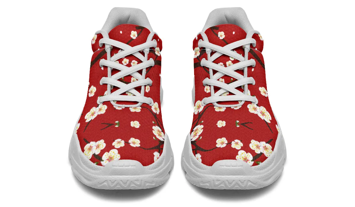 Plum Blossoms Chunky Sneakers