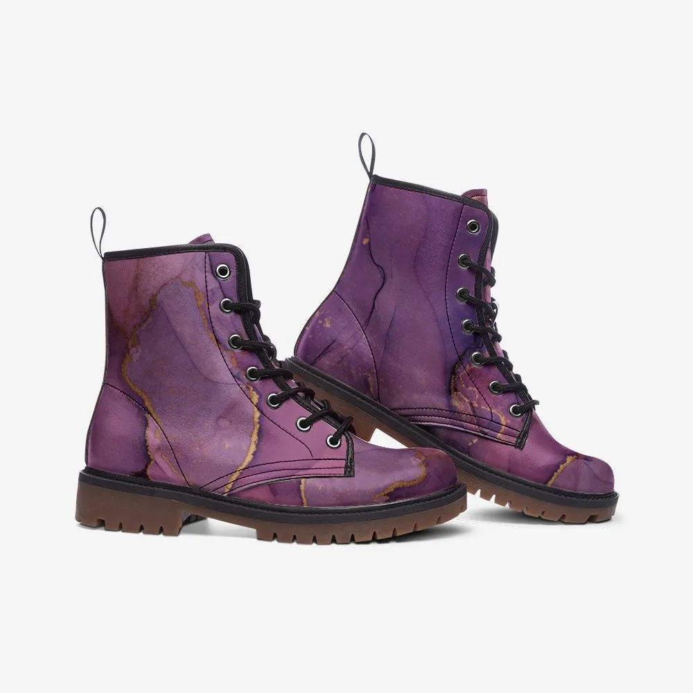 Plum Pretty - Combat Boots