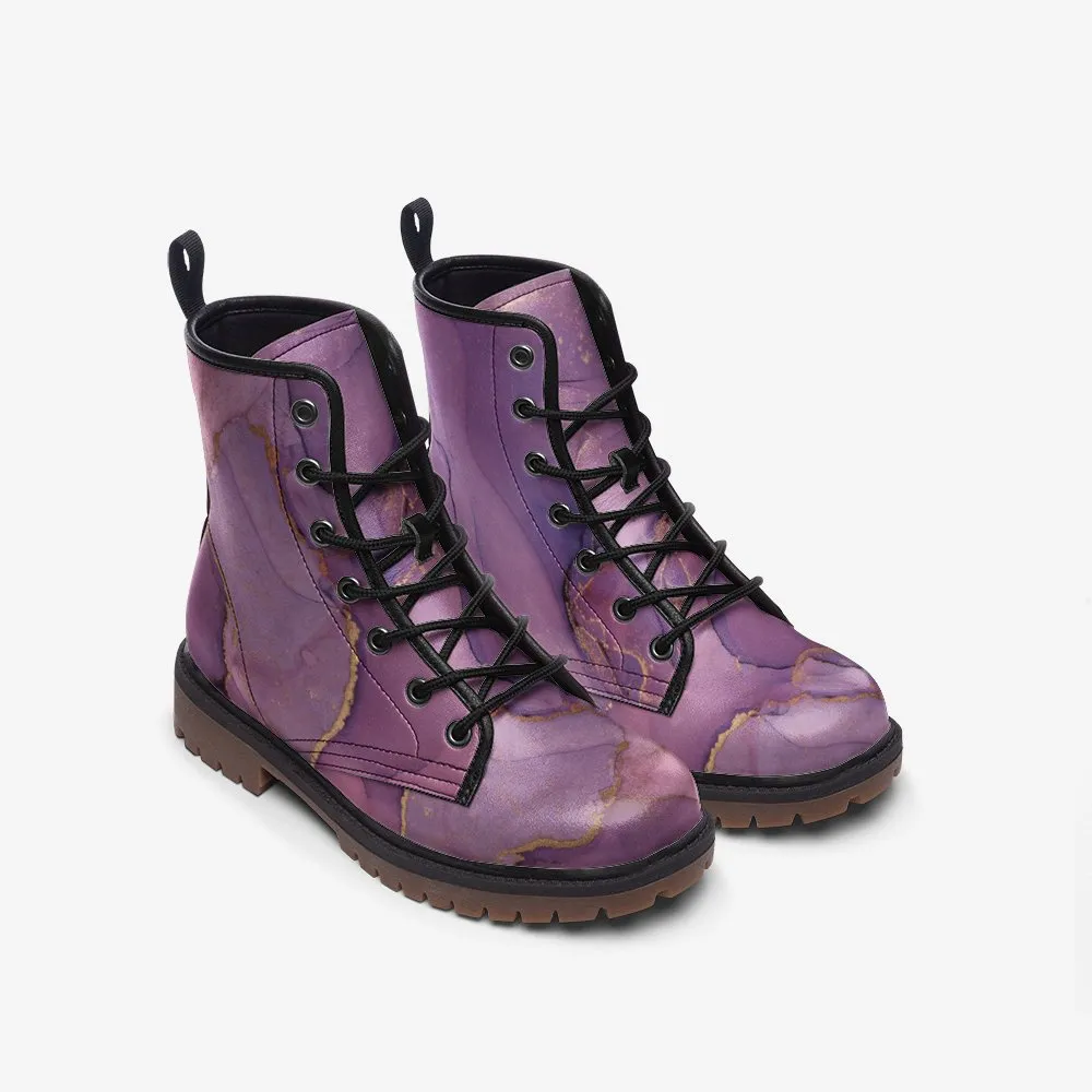 Plum Pretty - Combat Boots