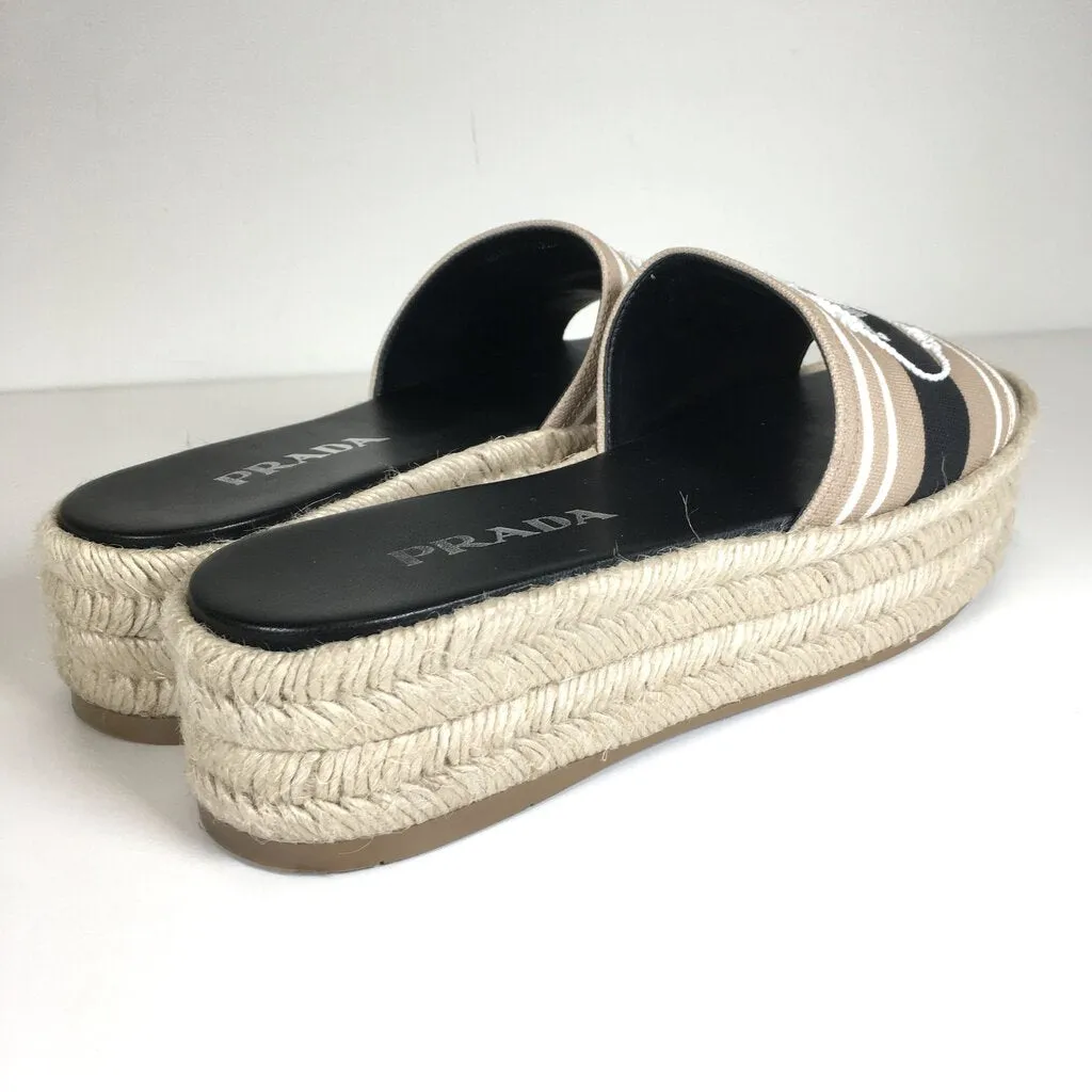 Prada Espadrilles Platform Slides