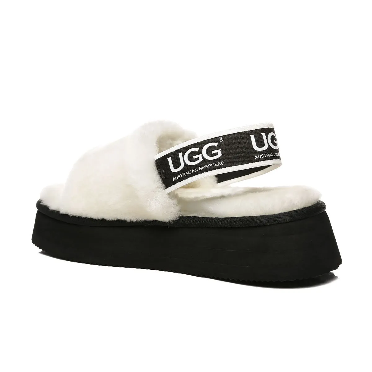 Premium Fluff UGG Platform Slides