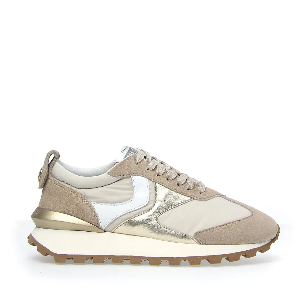 Qwark Woman Beige Platinum Chunky Sneakers