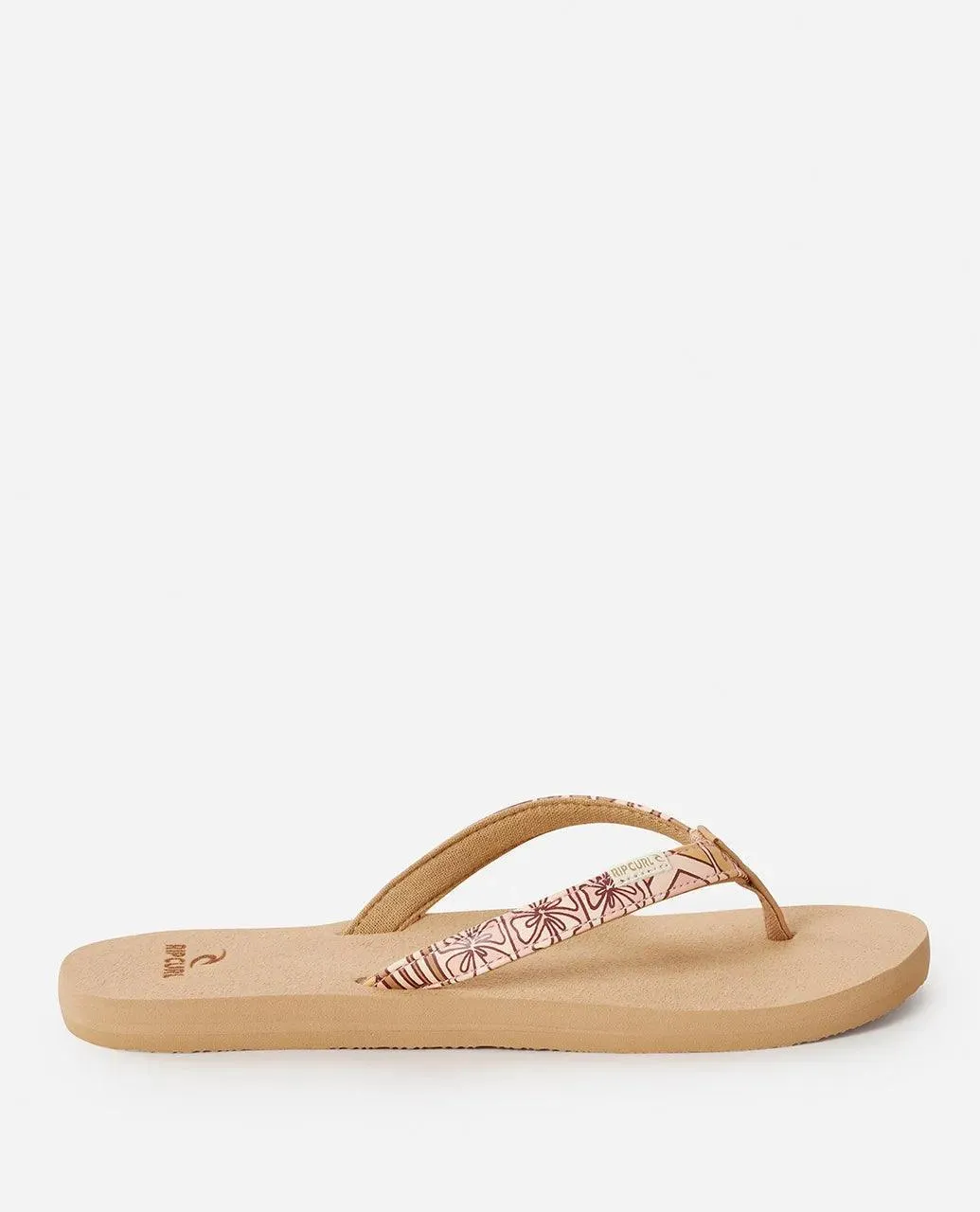 Rip Curl Freedom Bloom Ladies Flip Flops Bright Peach