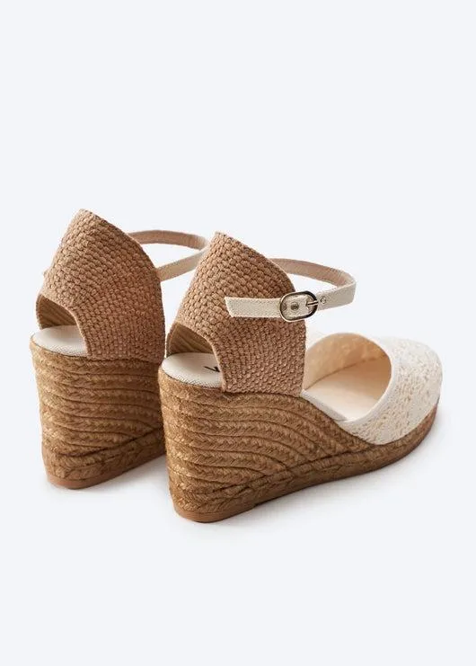 Satuna Crochet Espadrille Wedges