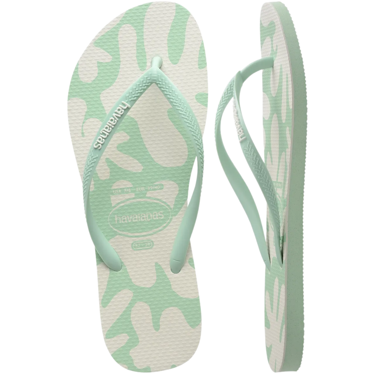 Slim Coral Flip Flops