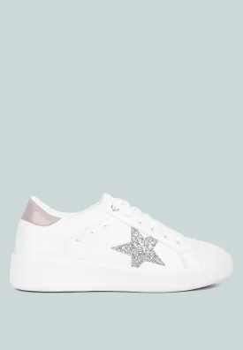 starry glitter star detail sneakers