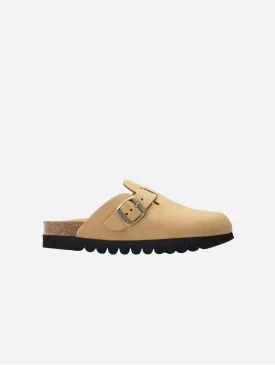 Taro Comfort Women's Vegan Footbed Slippers | Beige