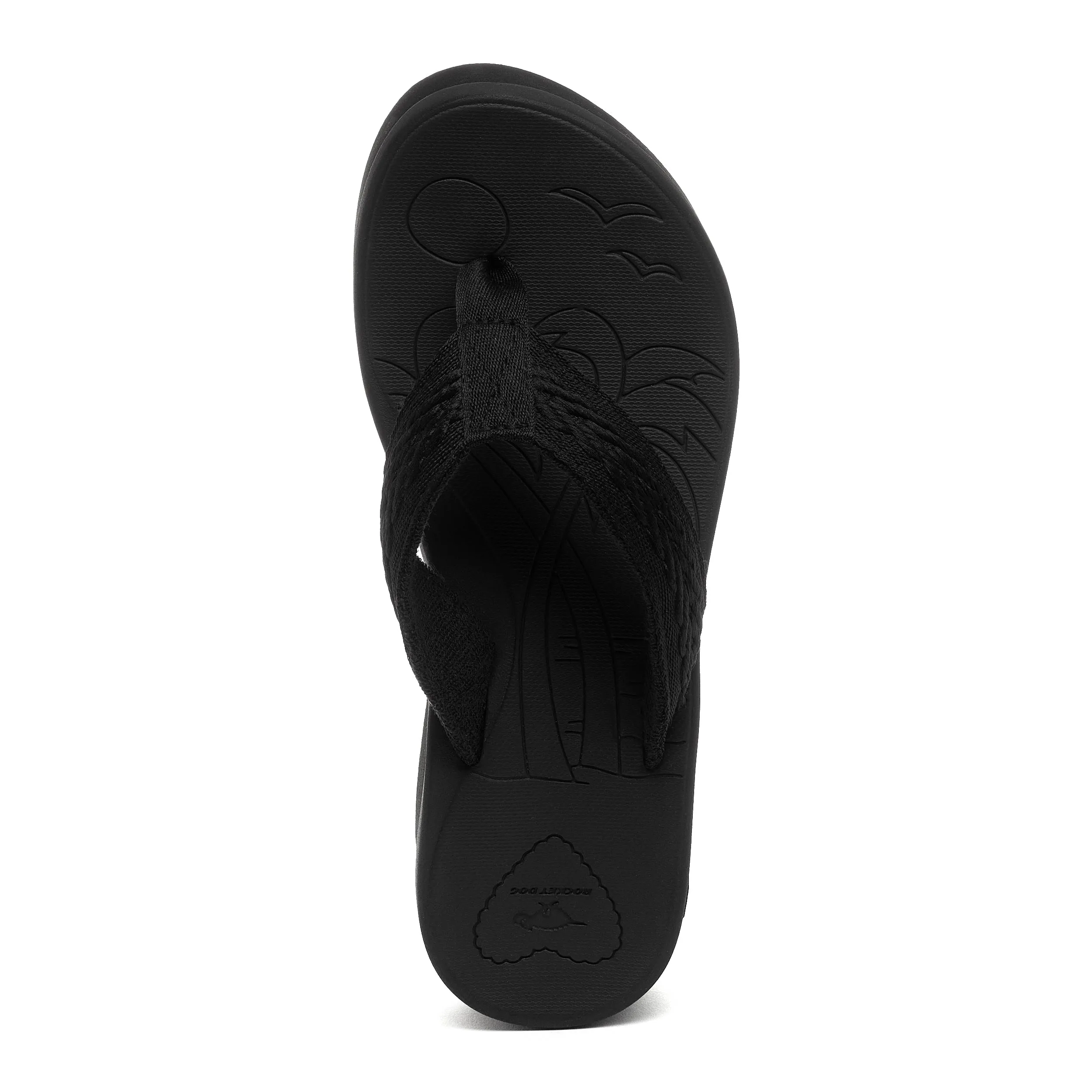 Tizzy Black Platform Flip Flops