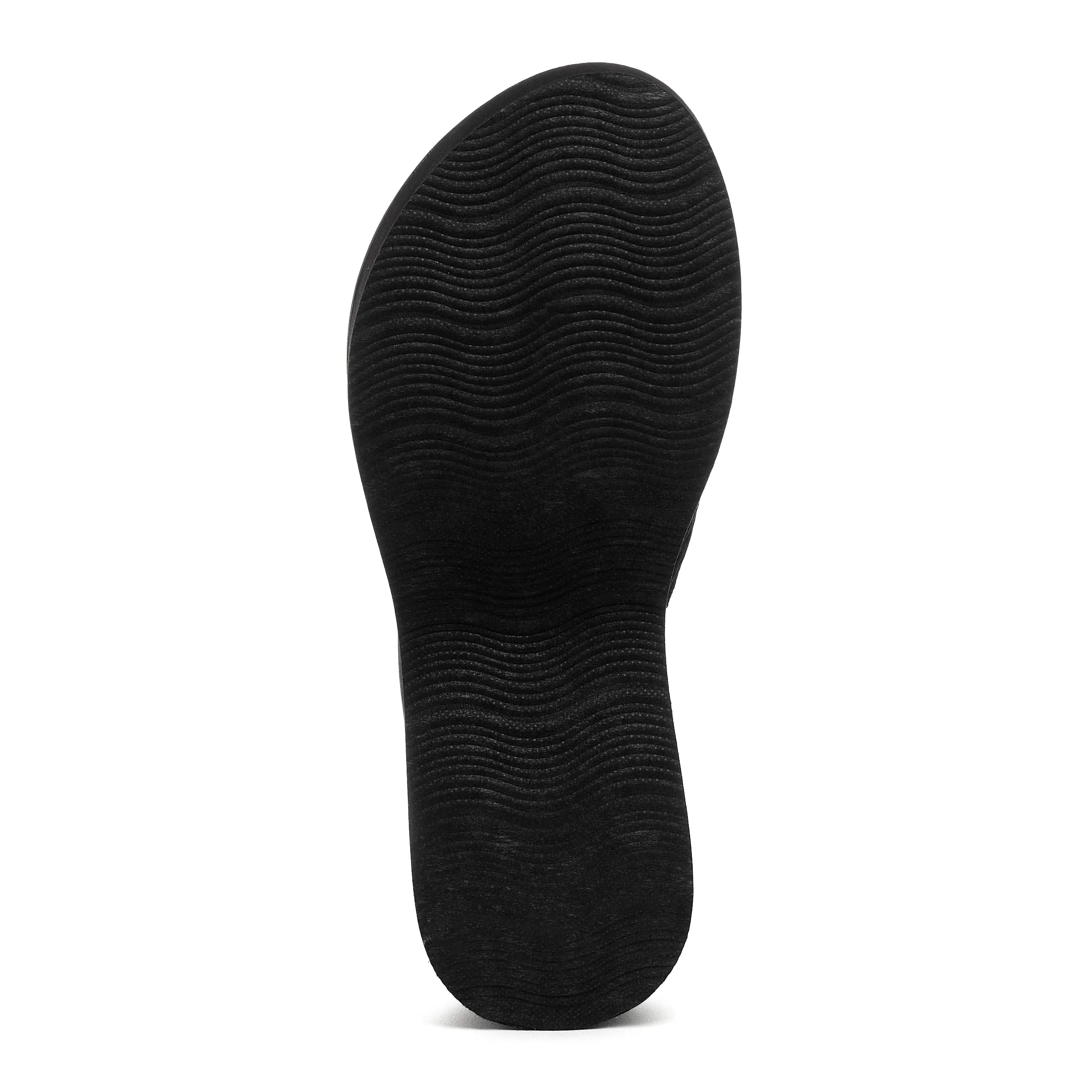 Tizzy Black Platform Flip Flops