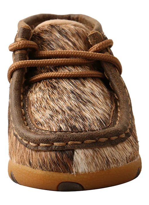 Twisted X Infant Chukka Driving Moc-Brindle Hair On