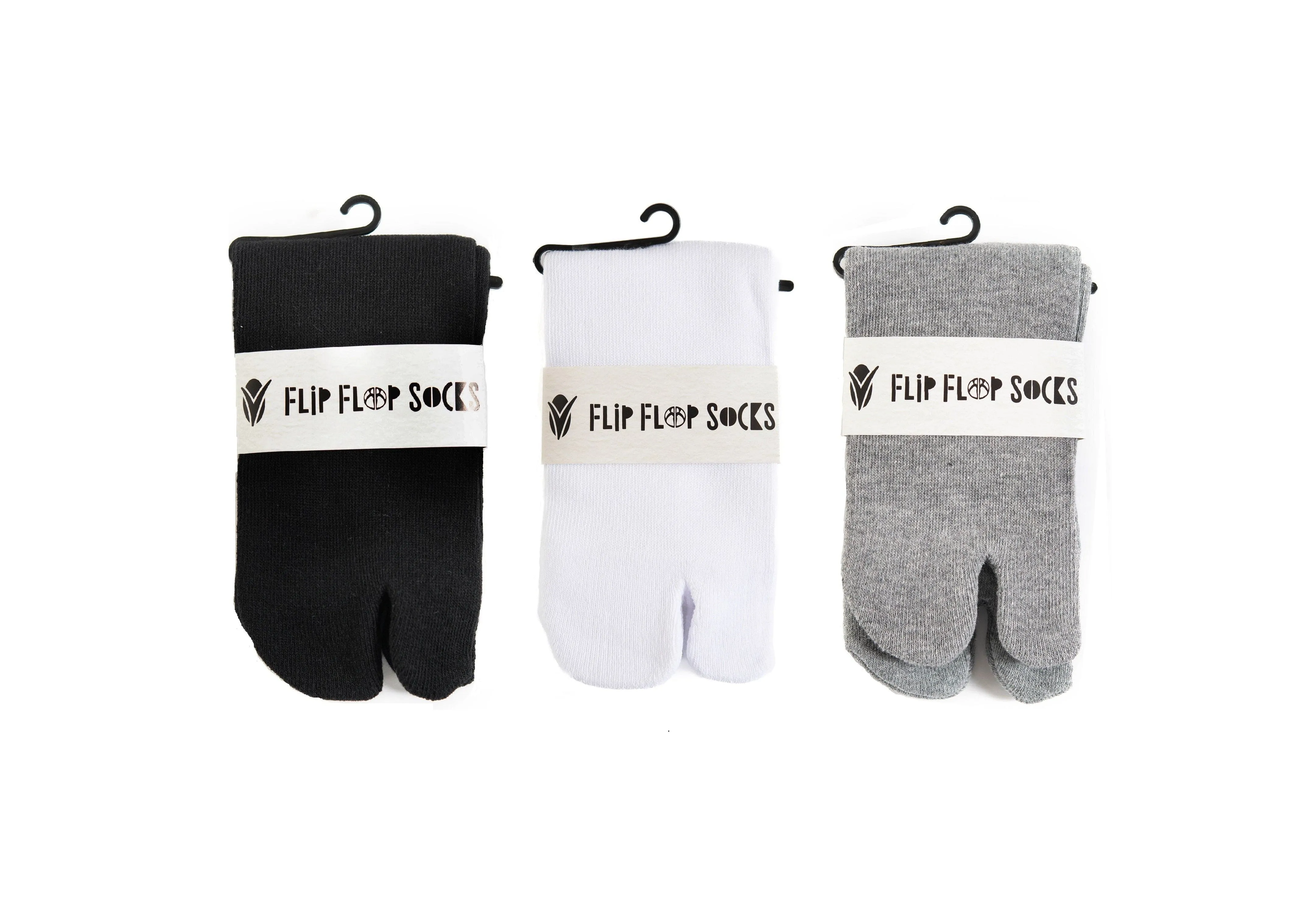 V-Toe Socks, Inc Unisex Thicker Mini Crew Solid Socks (3 Pairs)