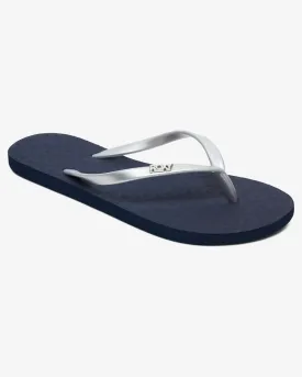 Viva Tone II Flip Flops in Silver