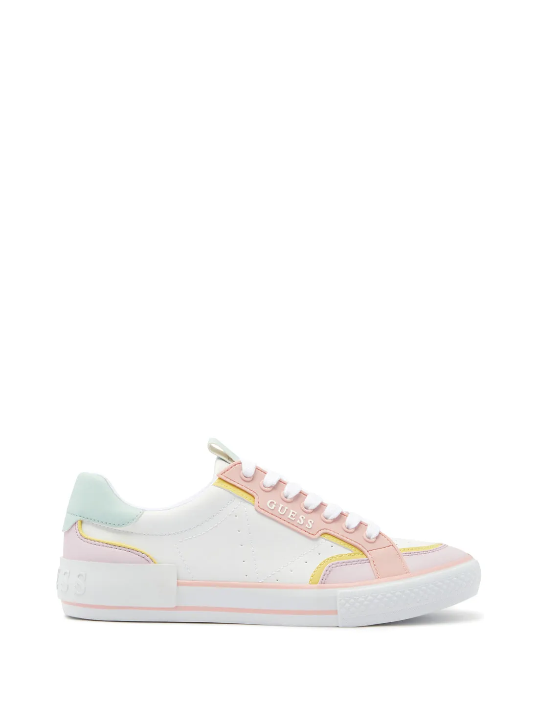 White Pink Lollin Low Top Sneakers