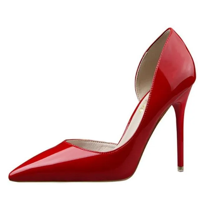 Women pointed closed toe stiletto pumps heels