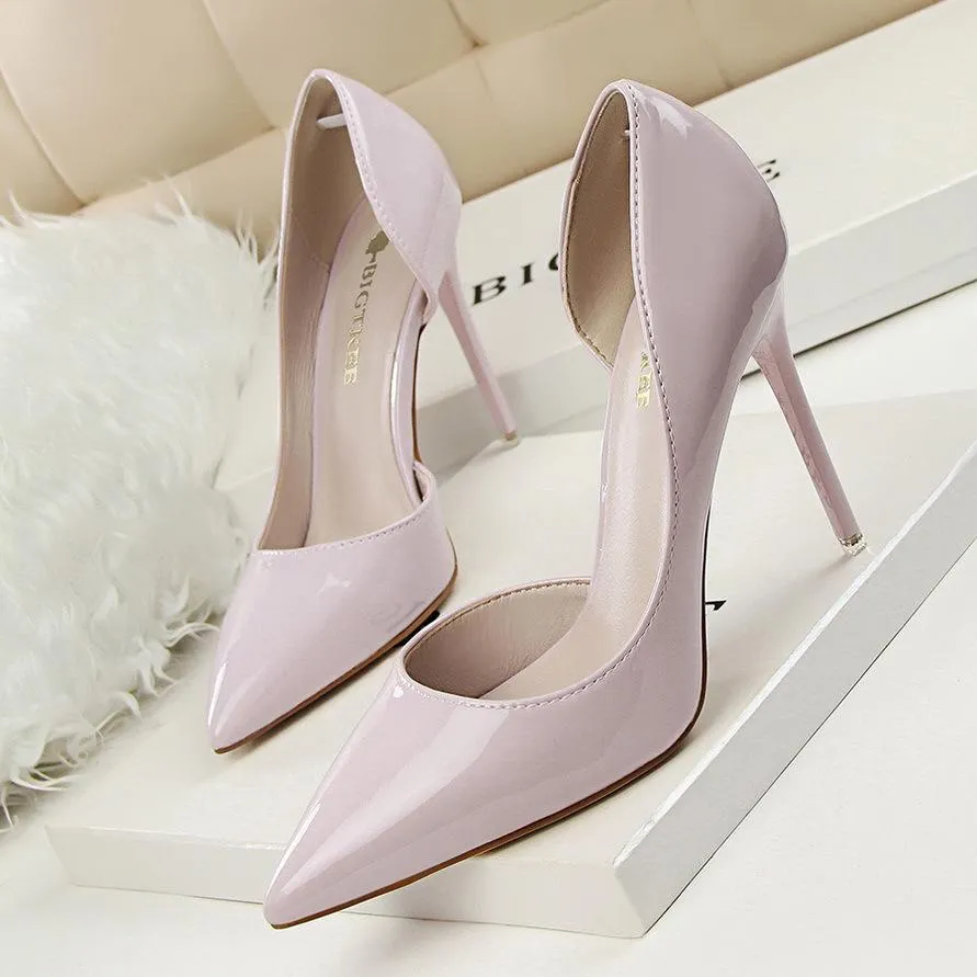 Women pointed closed toe stiletto pumps heels