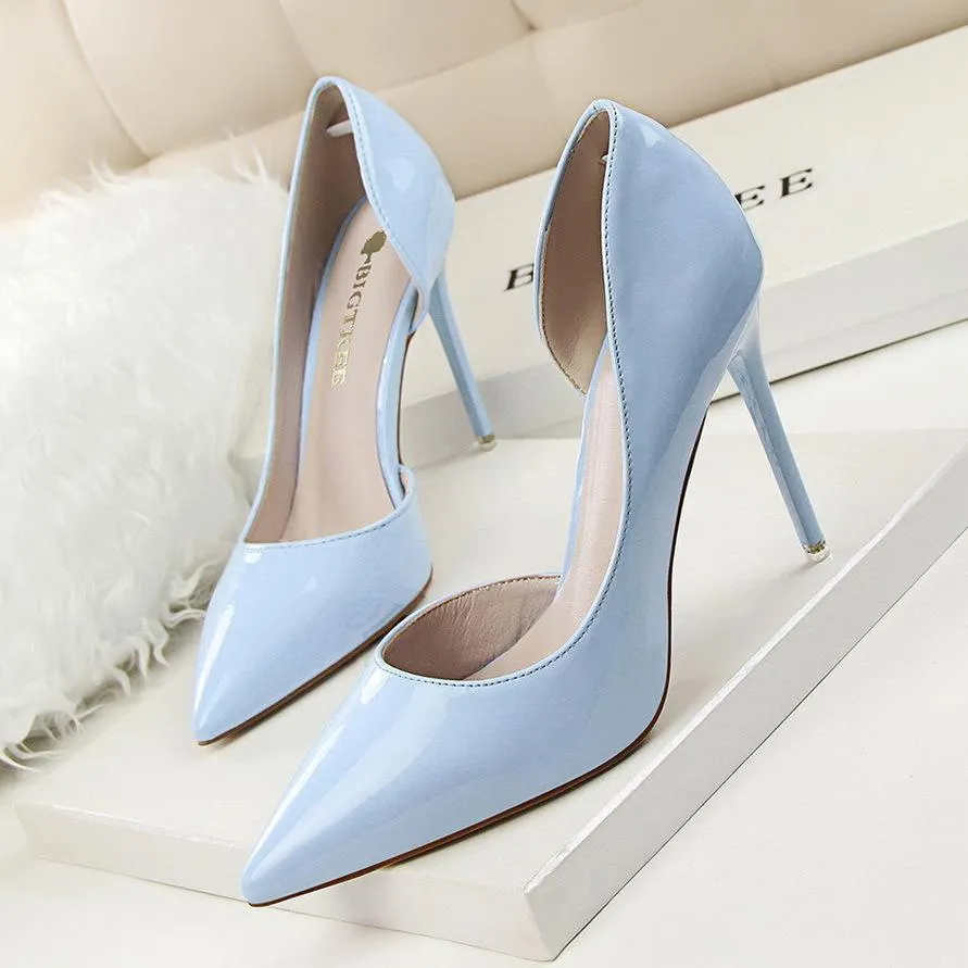 Women pointed closed toe stiletto pumps heels